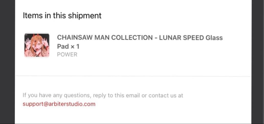 Arbiter Studio チェンソーマン パワー ガラス マウスパッド