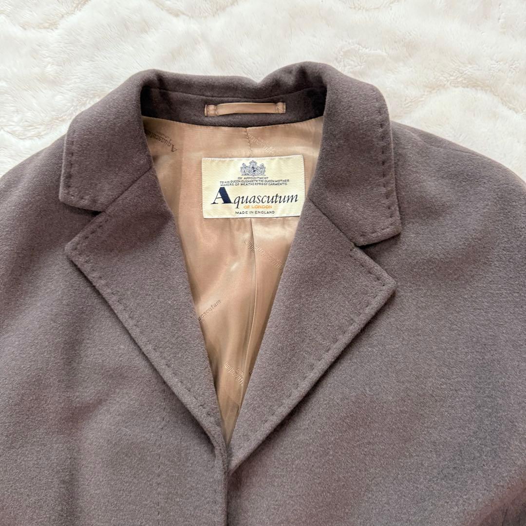 Aquascutum アクアスキュータム/チェスターコート ロング　アンゴラ混