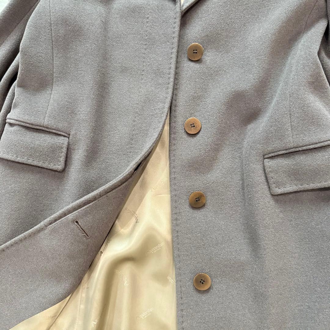Aquascutum アクアスキュータム/チェスターコート ロング　アンゴラ混