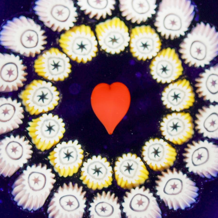 ケイスネス Caithness ミニチュアハート ペーパーウエイト 置物