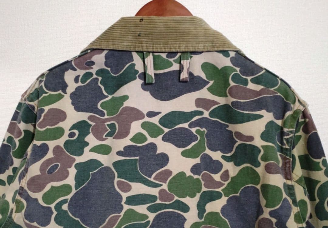 【美品】70S SAFTBAK ハンティングジャケット ダックハンターカモ