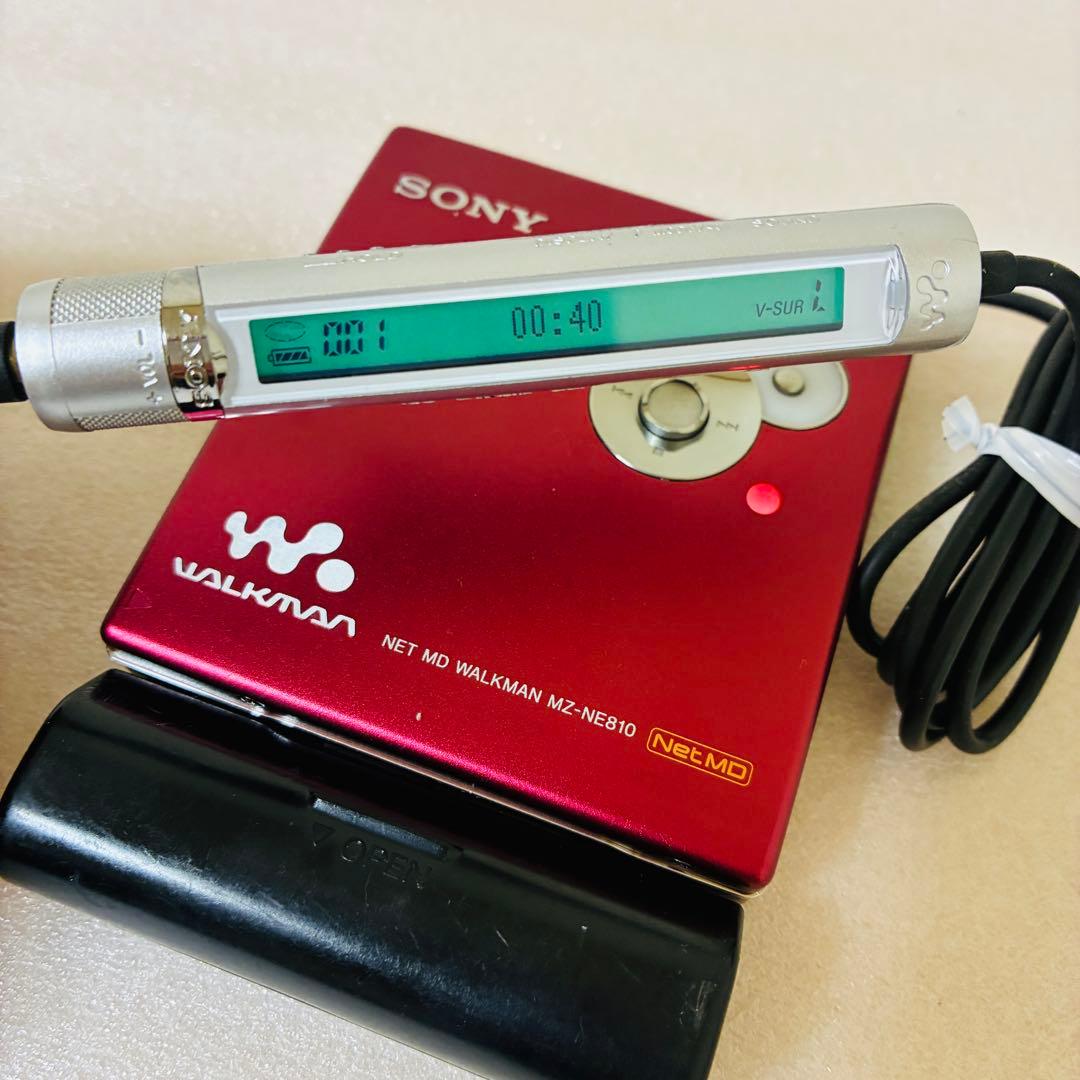 超美品 動作確認済み SONY Net MD ウォークマン MZ-NE810