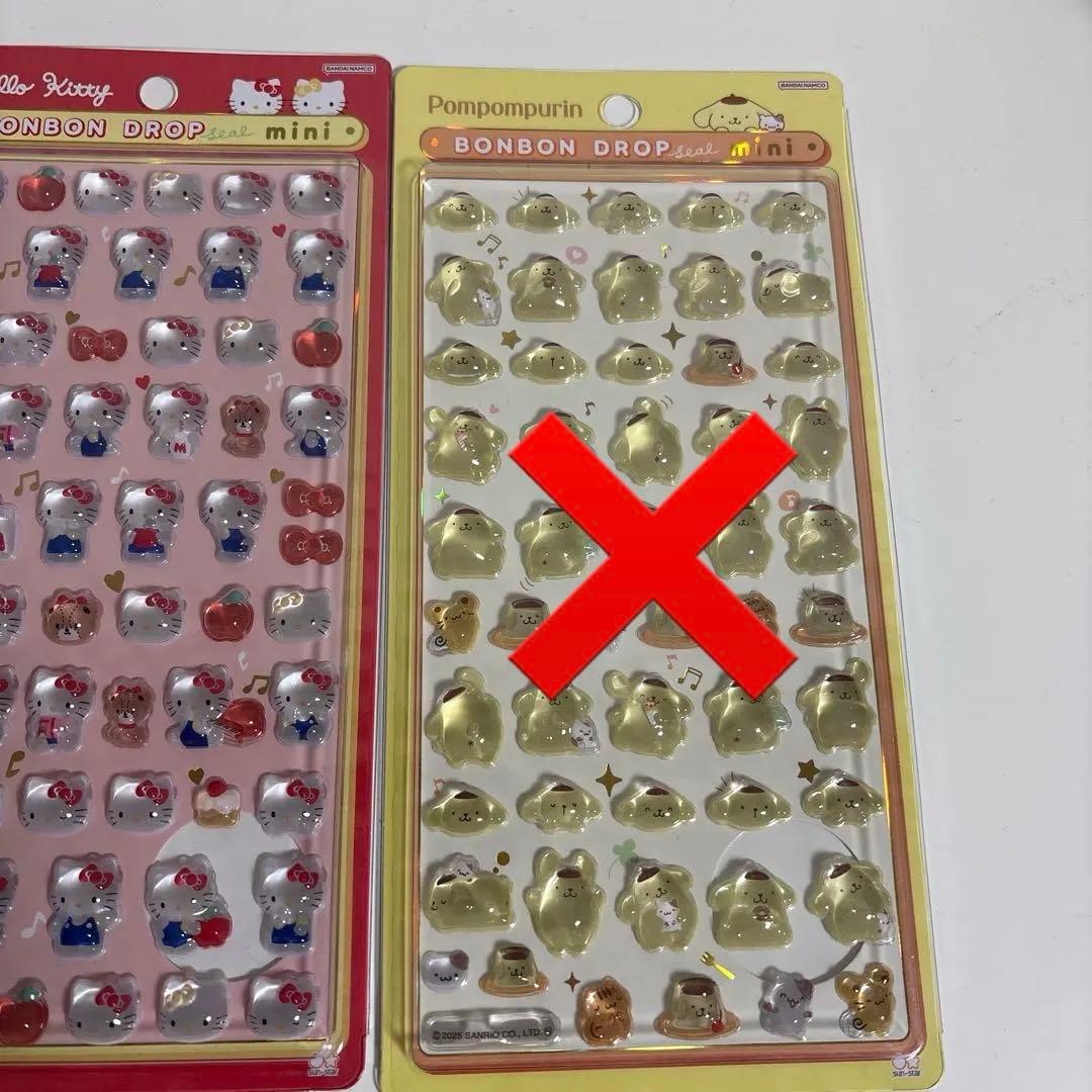 ボンボンドロップ シール・サンリオ6枚セット