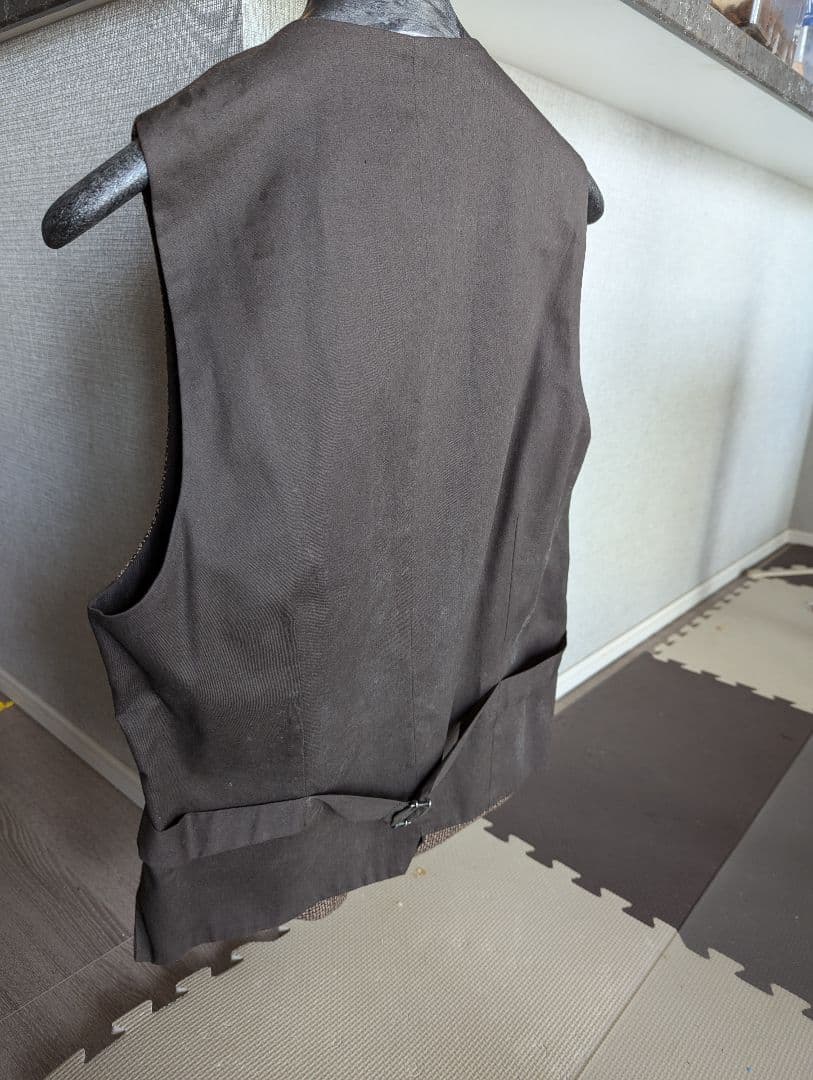【あいさん専用】LARDINI メンズ スーツ　ベスト　ジレ ブラウン系