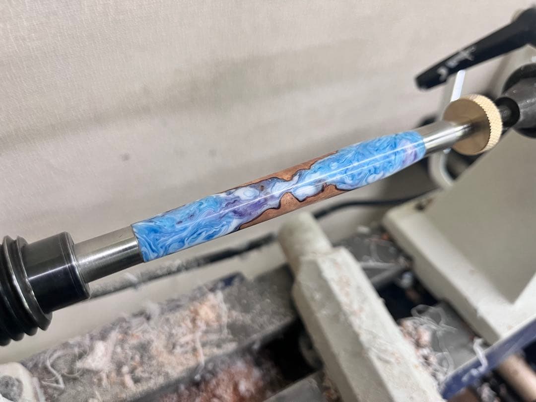 【カスタム定規】15cmオーダーページ アルミアンドウッド定規 木軸ペン