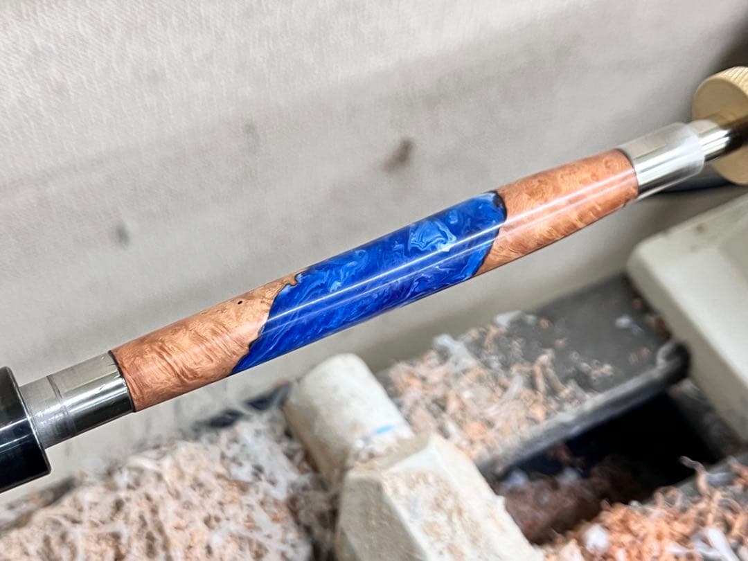 【カスタム定規】15cmオーダーページ アルミアンドウッド定規 木軸ペン