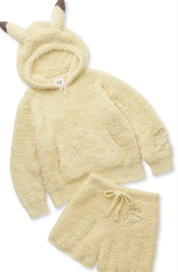 【ポケモンスリープ】ジェラート ピカチュウ パーカ&ショートパンツセット