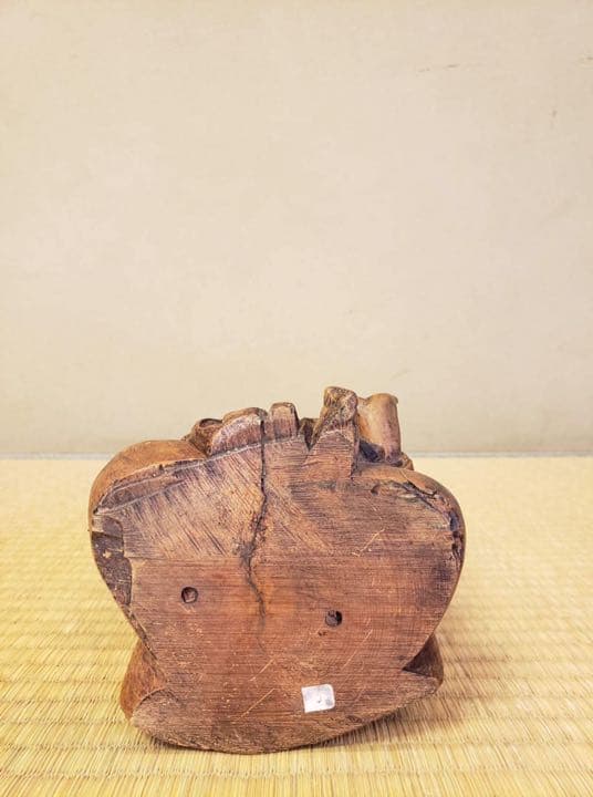 七福神 木彫 乾燥割れ有り