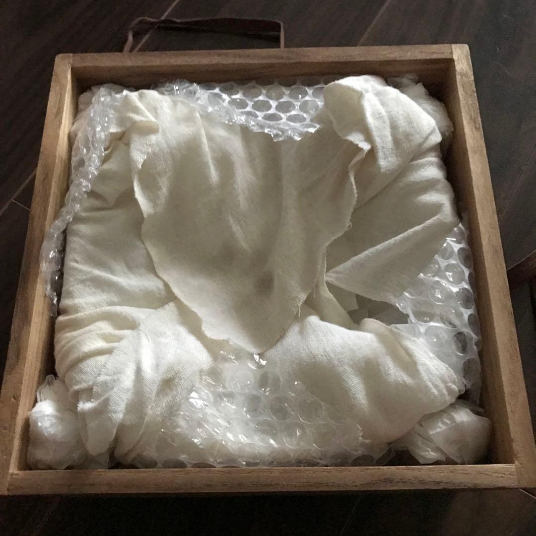 九代大樋長左衛門 飴釉 つぼつぼ透かし菓子鉢