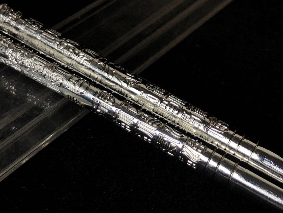 S9999 純銀 箸 百福紋 コレクション 重さ72.7g 長さ21cm