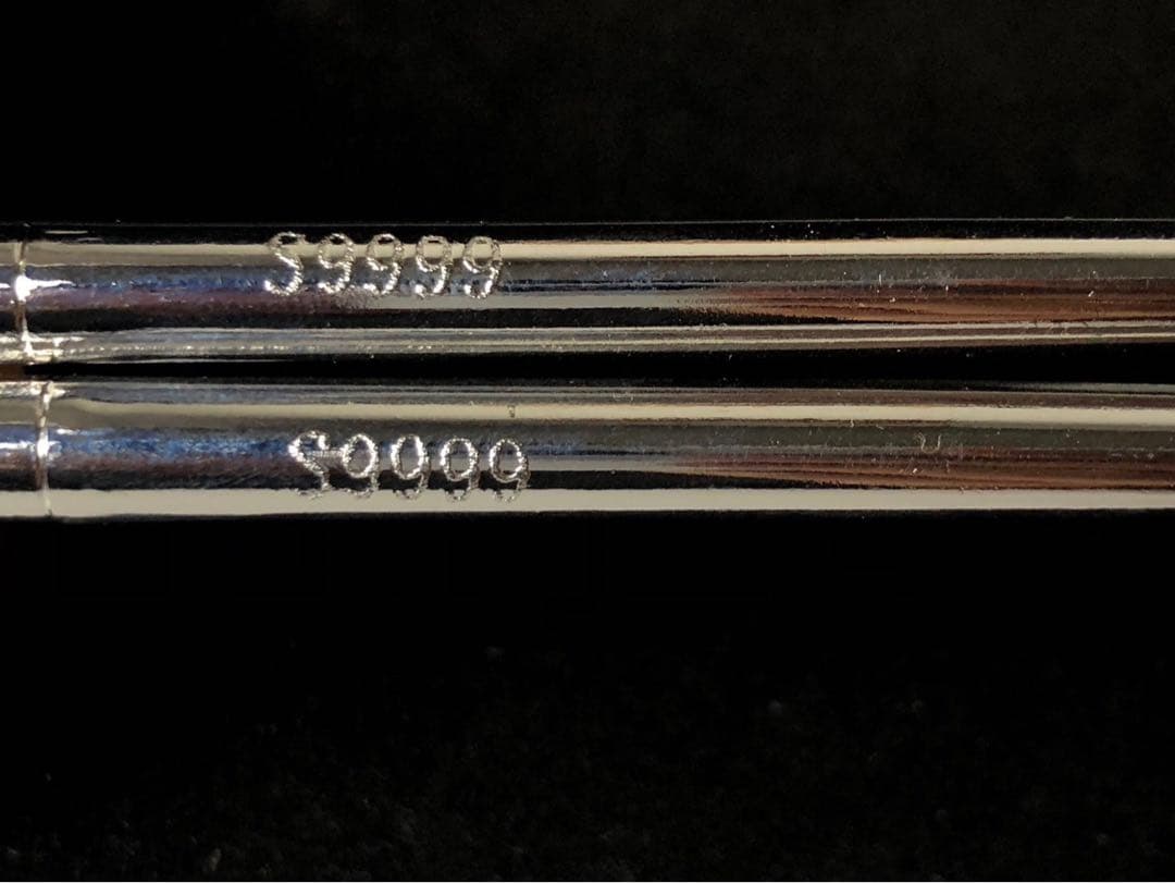 S9999 純銀 箸 百福紋 コレクション 重さ72.7g 長さ21cm