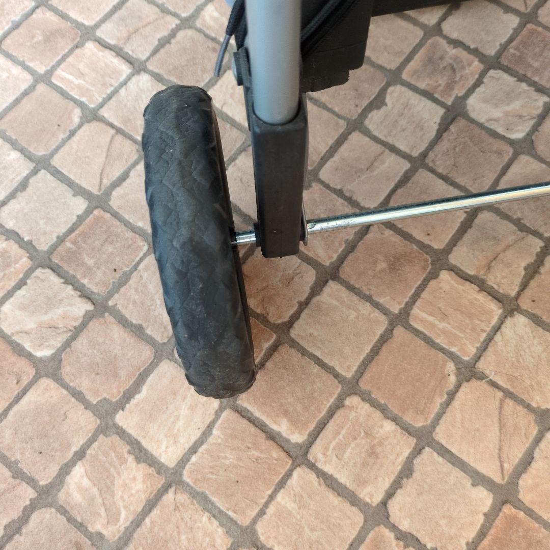 ショッピング用レザーキャリーカート 黒