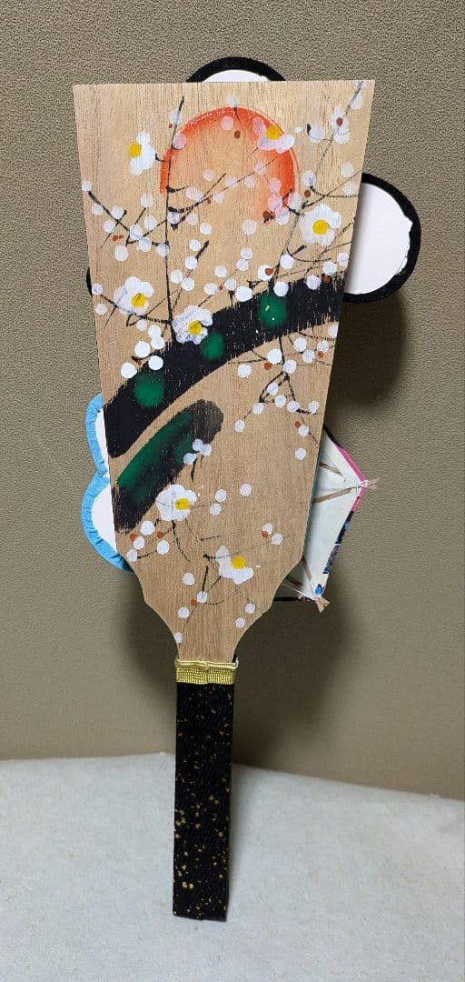 ミッキー ミニーの押し絵羽子板