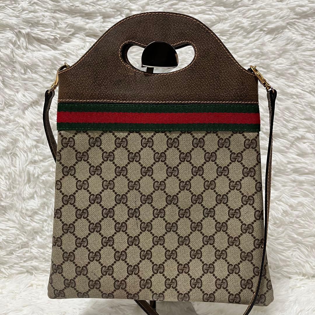 ✨美品✨OLD GUCCI　2WAY　ハンドバッグ　シェリーライン