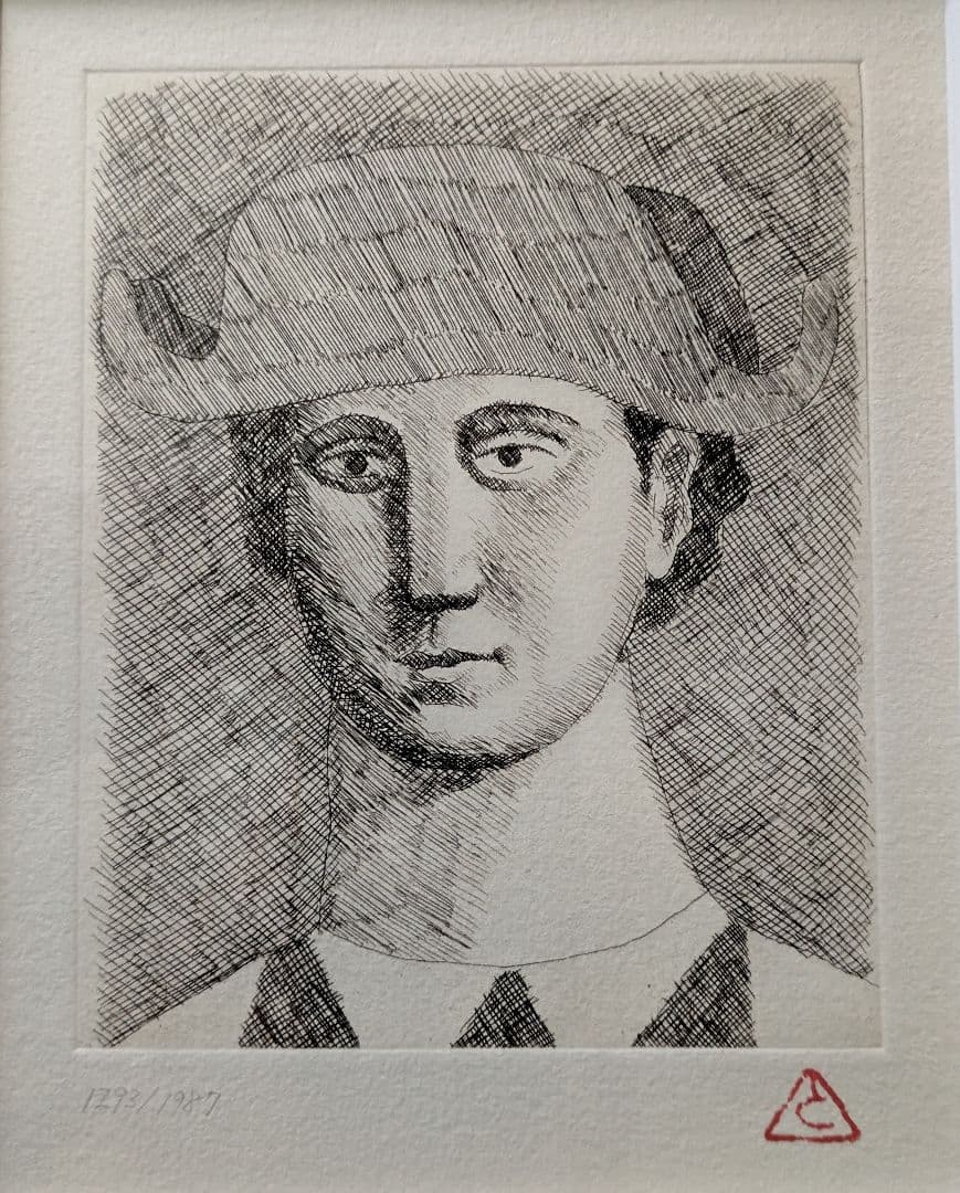 夭折の天才画家・有元利夫の銅版画　1987年展覧会ポスター