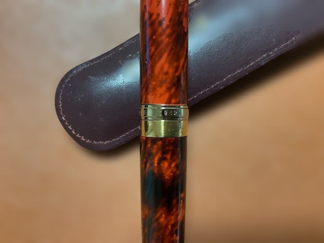 大橋堂　万年筆　エボナイト　ペン先21K ケースつき