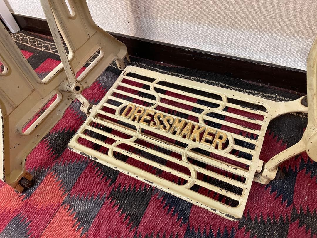 DRESSMAKER 足踏みミシン リメイク デスク テーブル アンティーク