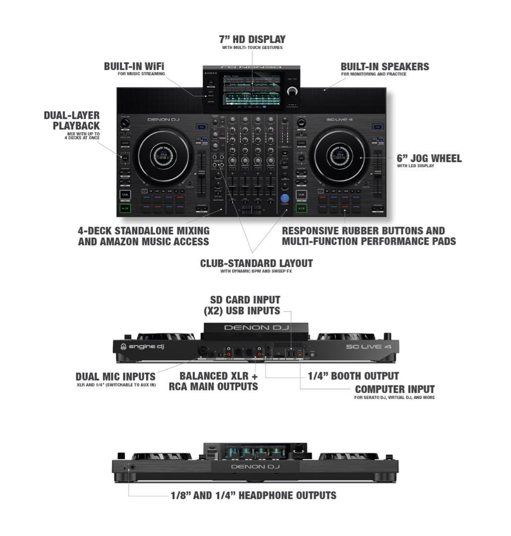 【超美品・新品同様】DENON DJ SC LIVE 4