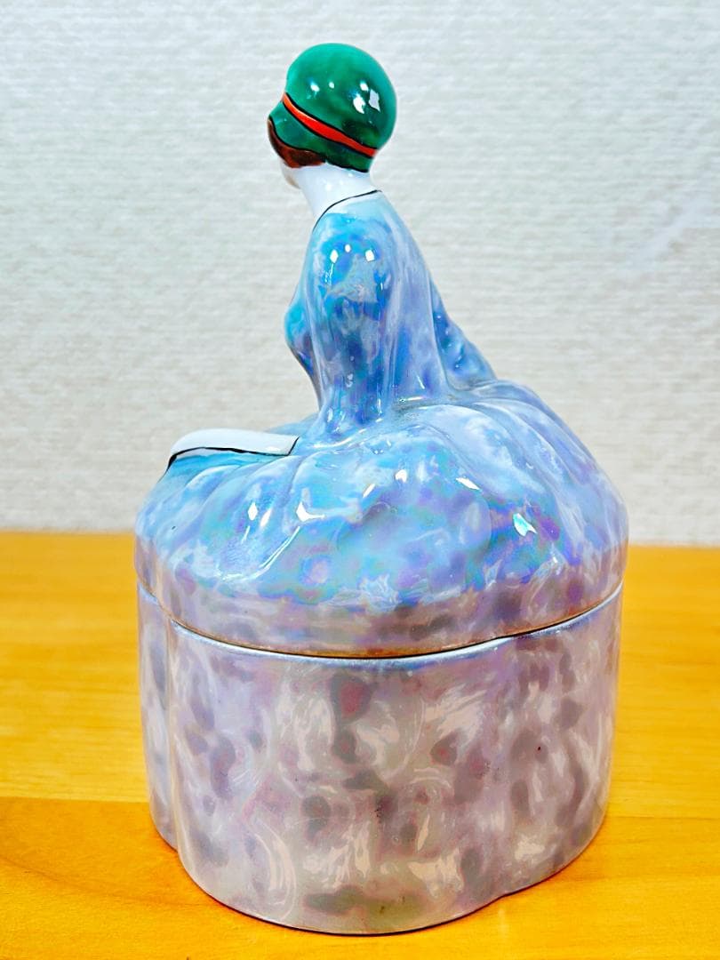 オールドノリタケ デコレディ パウダーボックス ドレッサードール 小物入れ