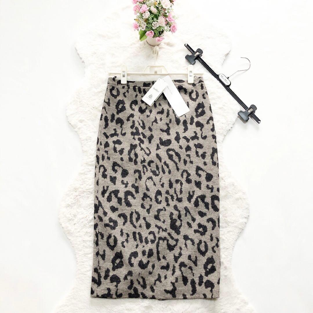 定価6.1万*未使用*マックスマーラ アニマル柄タイトスカート　レオパード 40