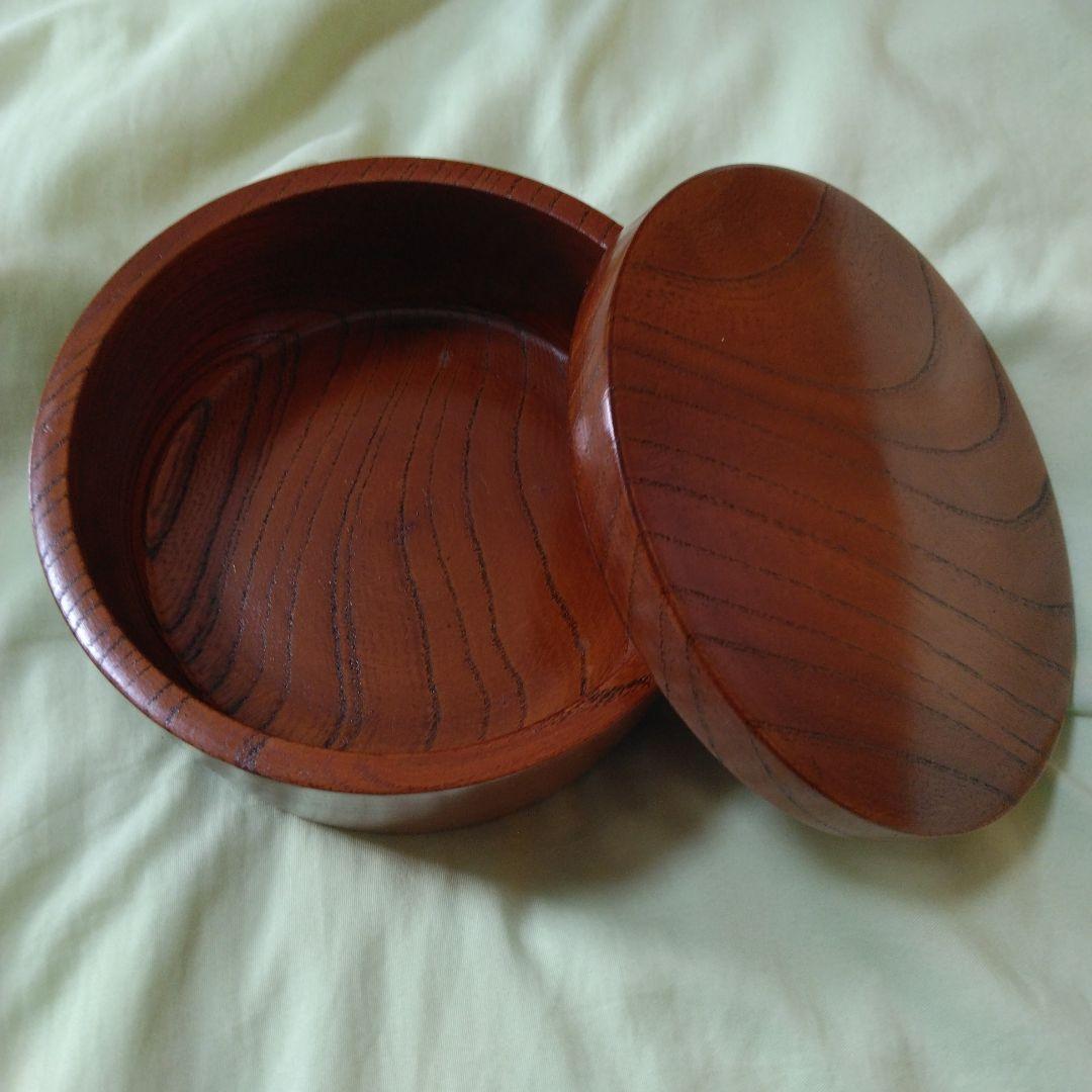 小田原漆器　欅（けやき）くりぬき小型茶櫃　5個セット