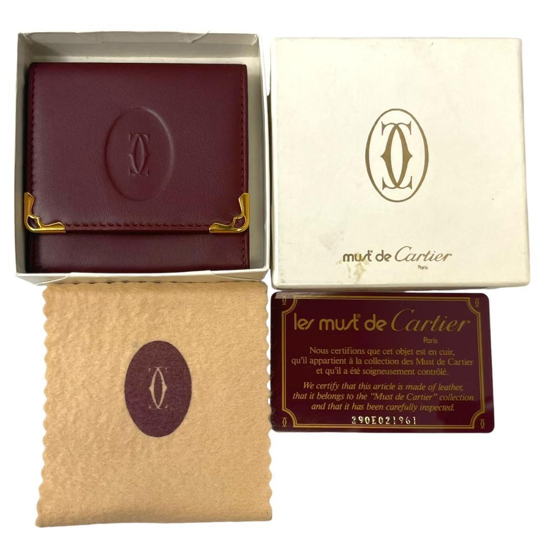【新品】 Cartier カルティエ ケース マストライン ボルドー
