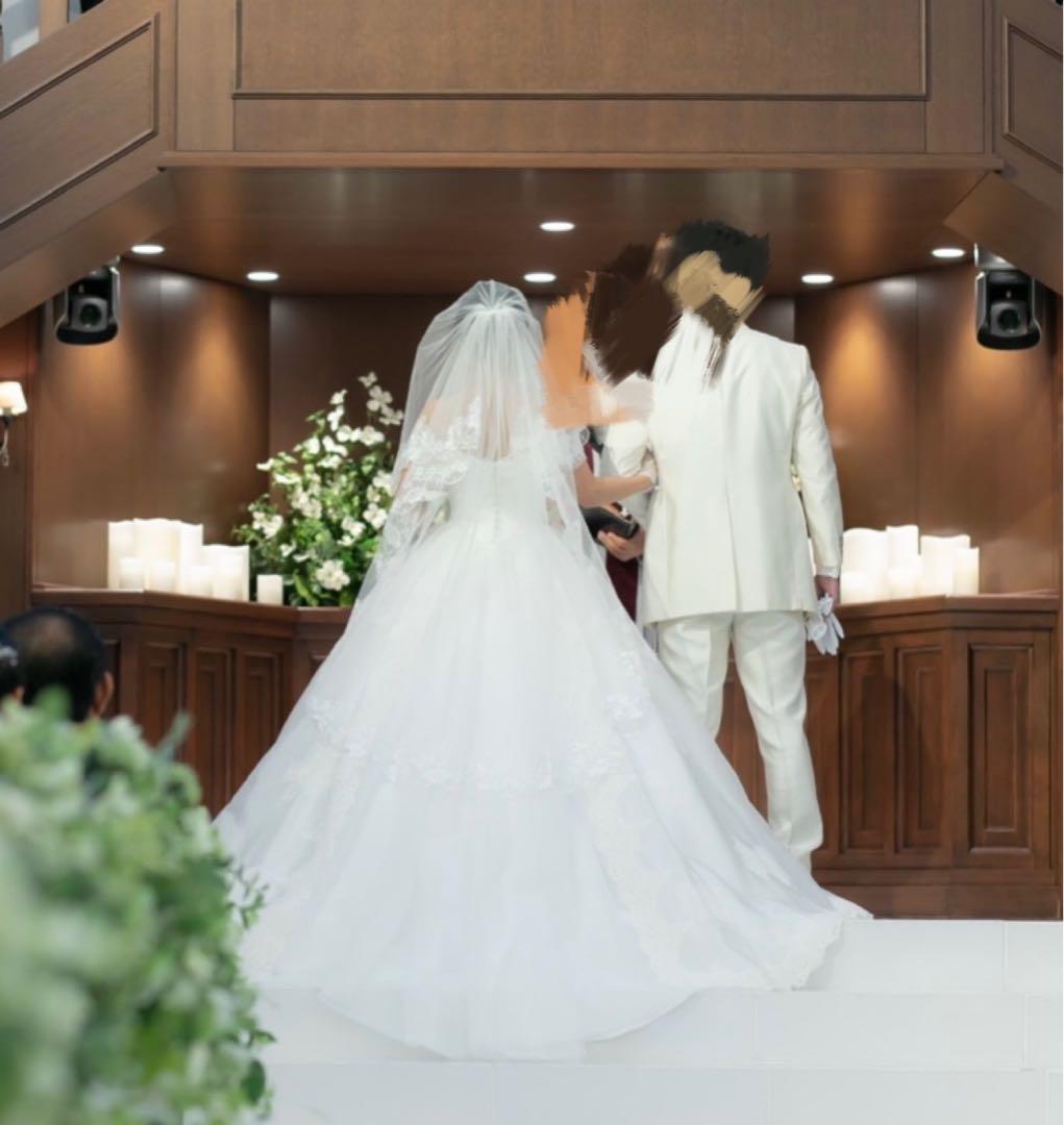 【引っ越し値下げ中1/29まで】ウェディングドレス　オフショル　プリンセスライン