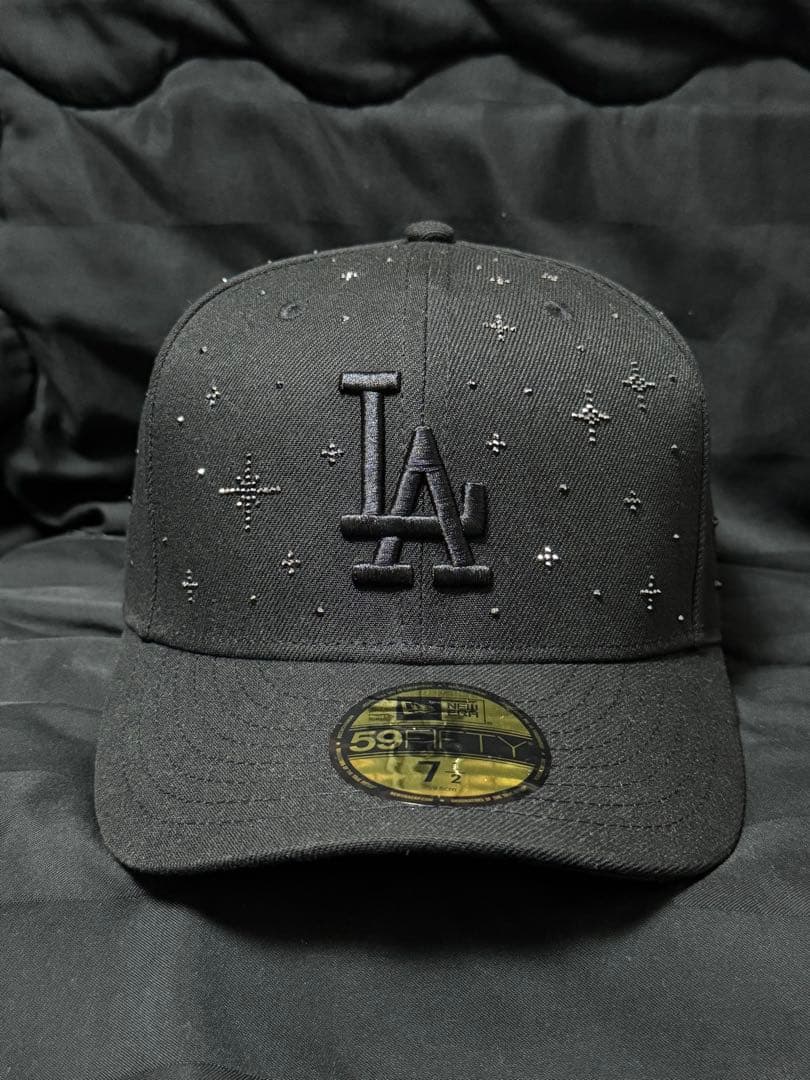 NEW ERA ジュエルキャップ　スワロフスキー社製ブラックストーン　7 1/2