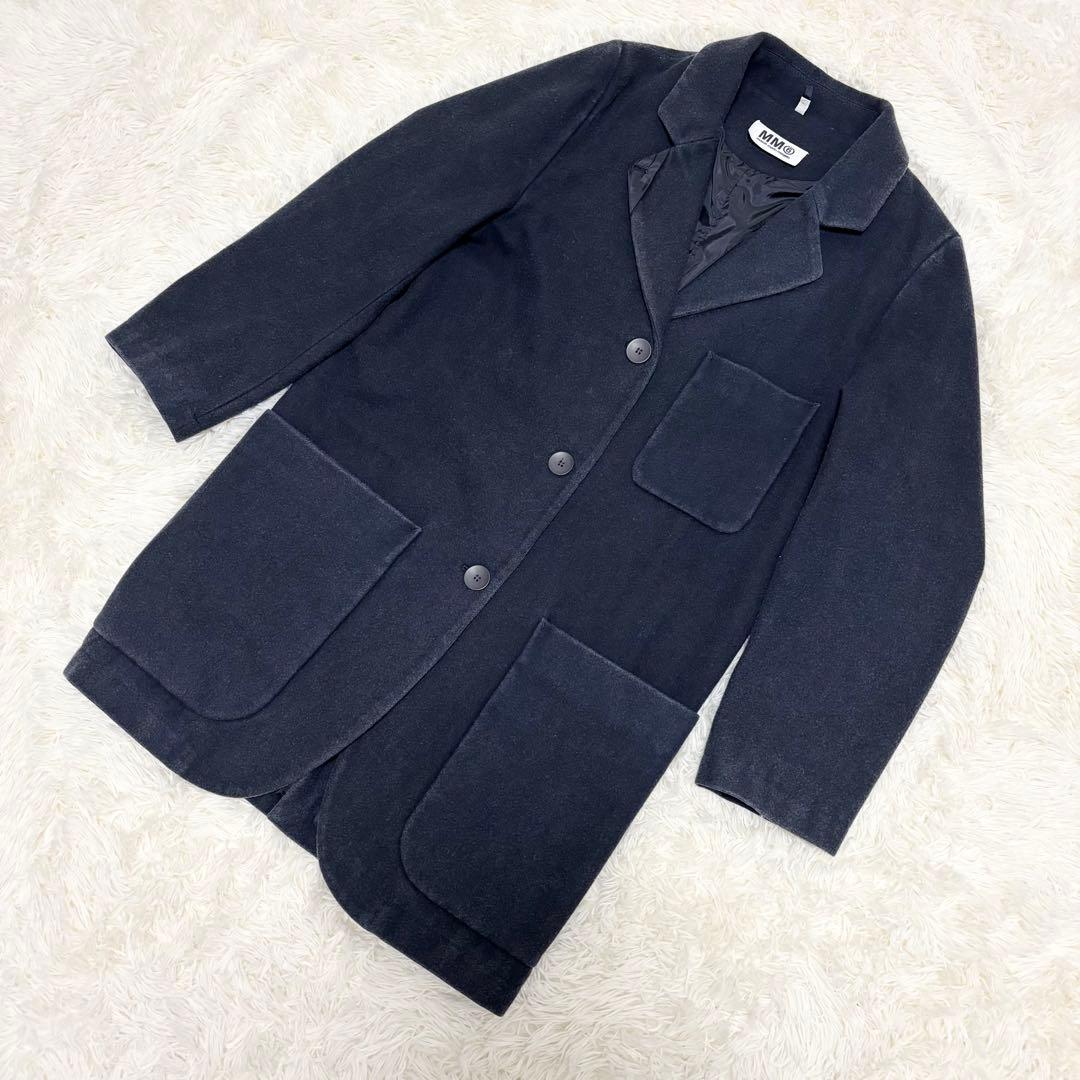 MM6 Maison Martin Margiela チェスターコート　ネイビー