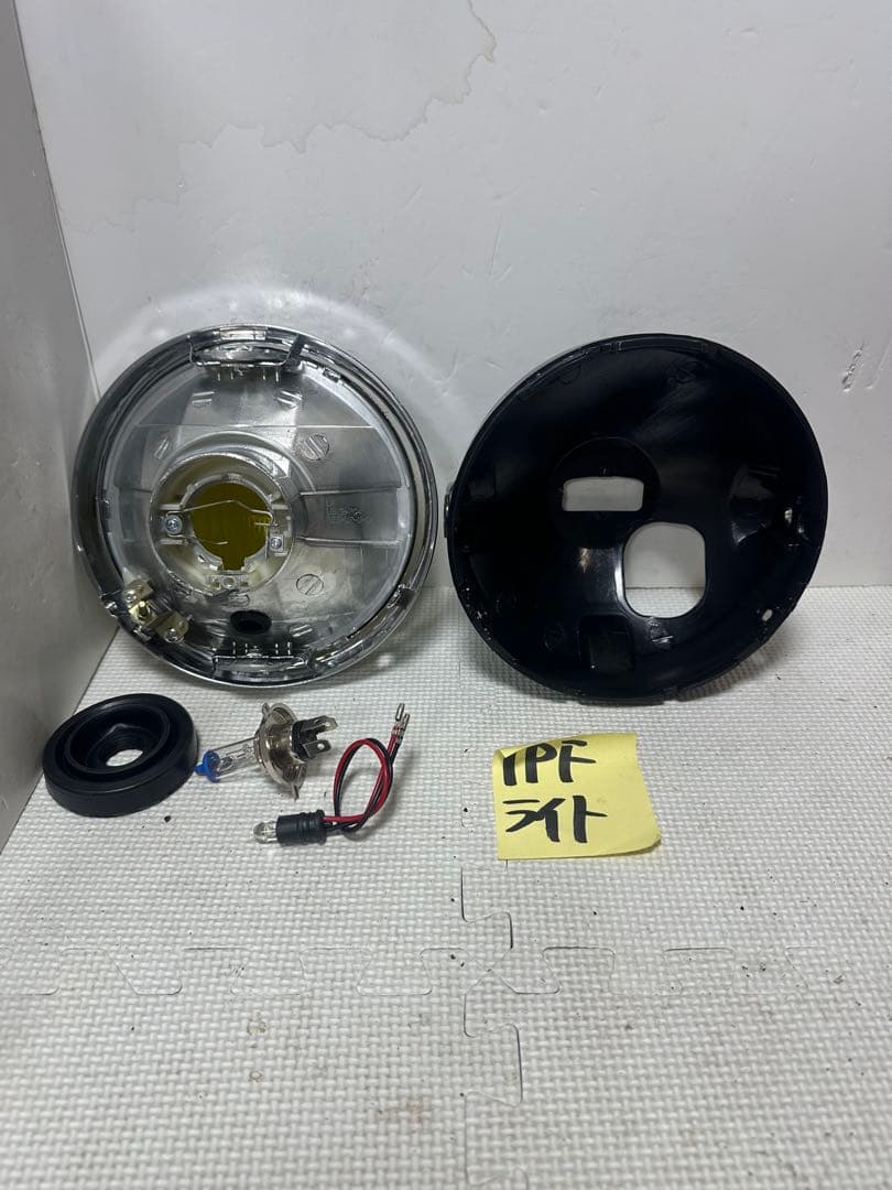 当時物IPF凹みレンズ付きヘッドライトASSY/イエローレンズシビエCIBIE