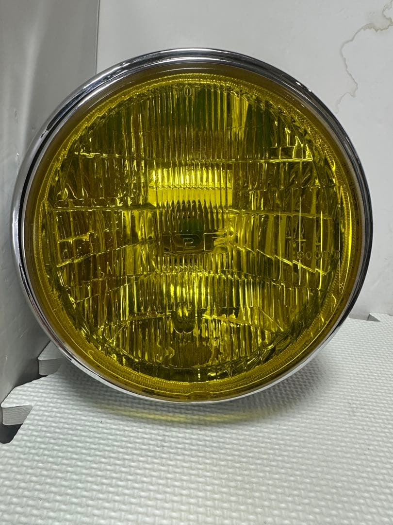 当時物IPF凹みレンズ付きヘッドライトASSY/イエローレンズシビエCIBIE