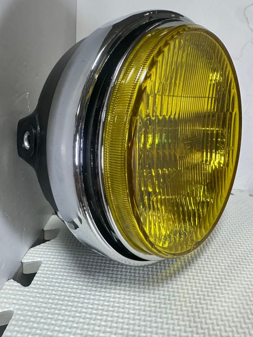 当時物IPF凹みレンズ付きヘッドライトASSY/イエローレンズシビエCIBIE