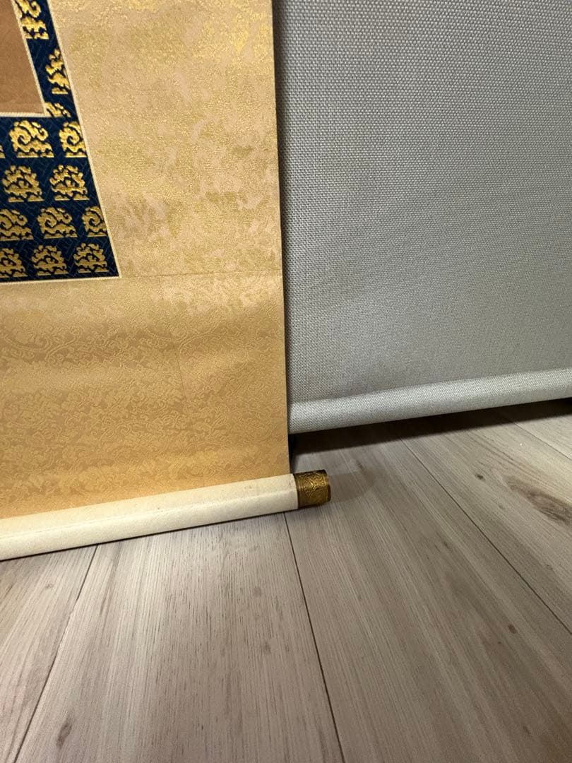 日蓮聖人 御真筆写し 掛軸　大曼荼羅 桐箱入　本隆寺謹製 仏教美術 昭和デザイン