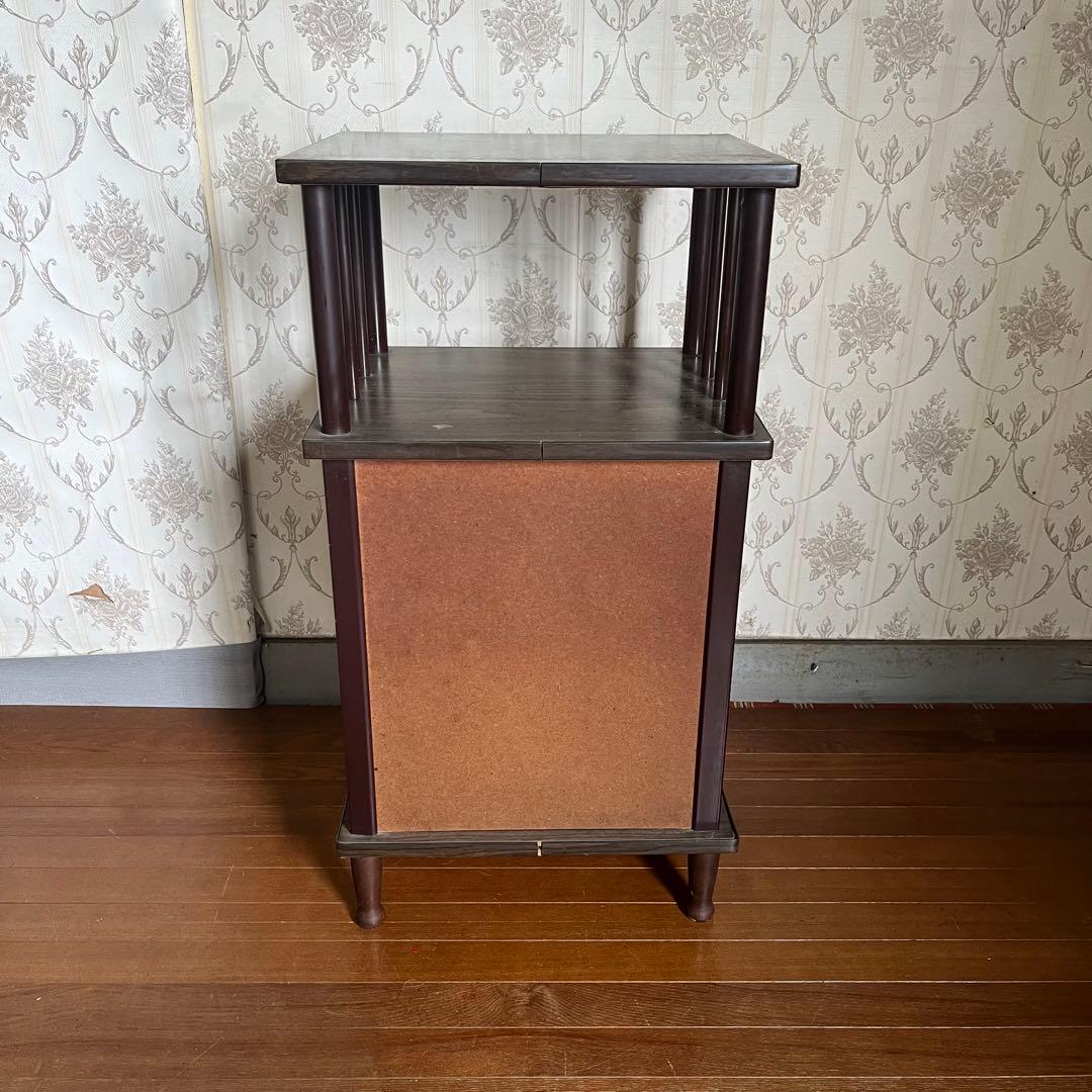 【アンティーク】昭和レトロ 木製 電話台 コンソールテーブル 飾り棚 古道具