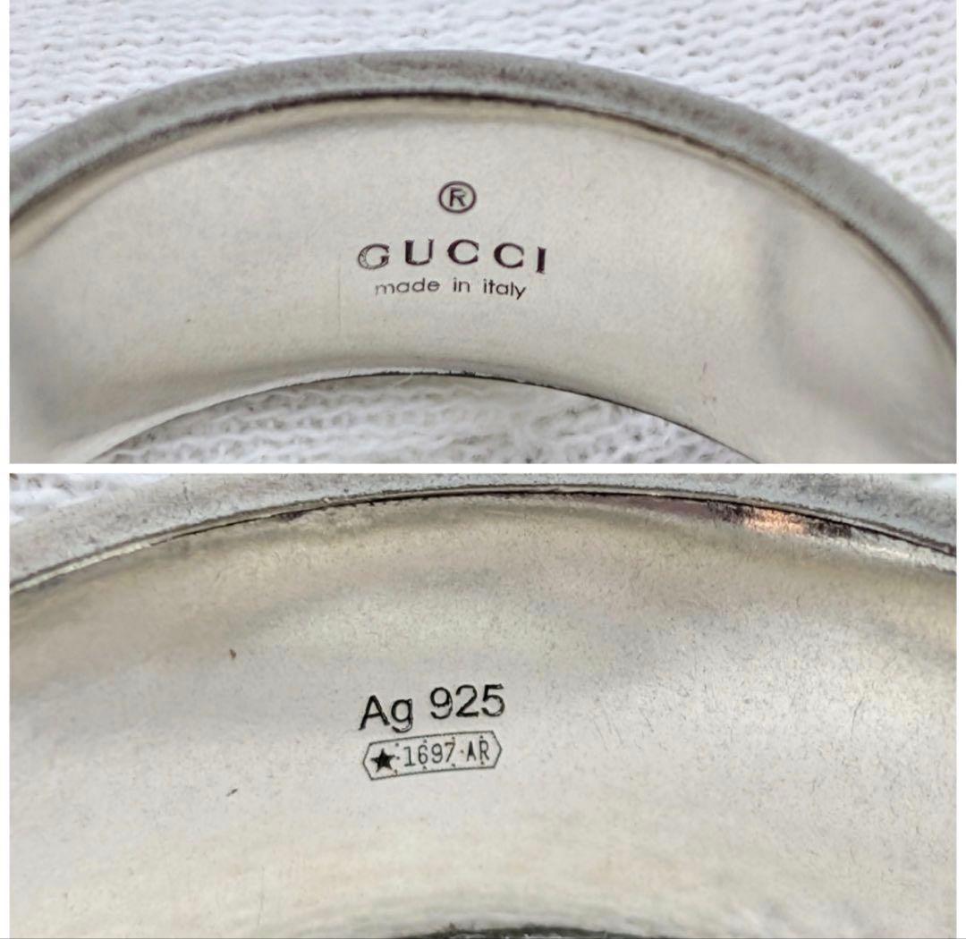 GUCCI GGロゴ シルバー バンドリング 21号