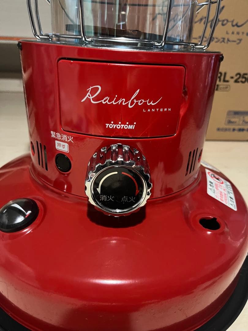 圭子　トヨトミ　レインボーストーブ19年製　RL-250 赤