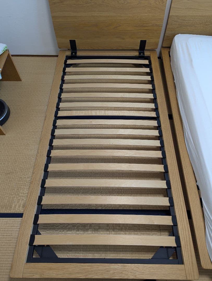 無印　ベッドフレーム　シングル　オーク