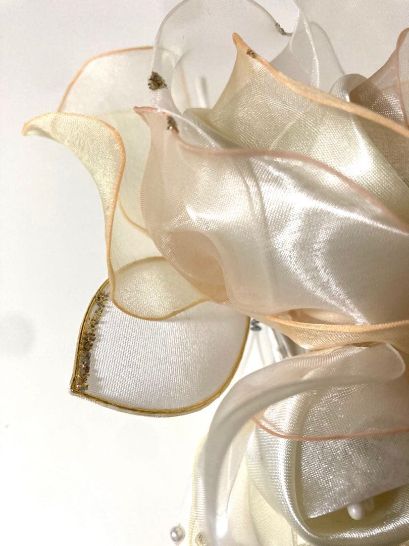 東京ソワール　PETITSOIR コサージュ ブローチ　オフホワイト　新品未使用