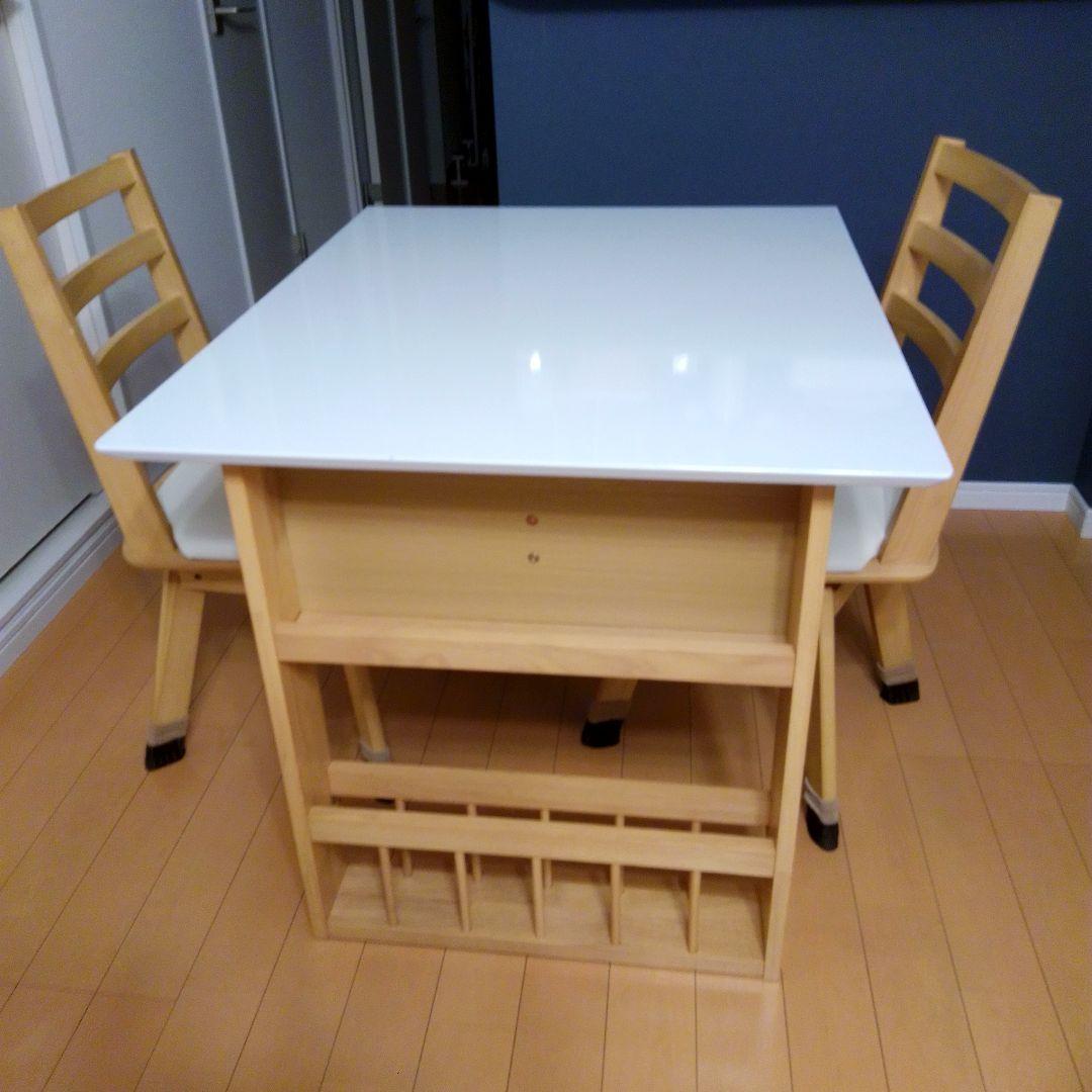 食卓テーブル伸張式ロピア2 回転式イスセット　早い者勝ちです、