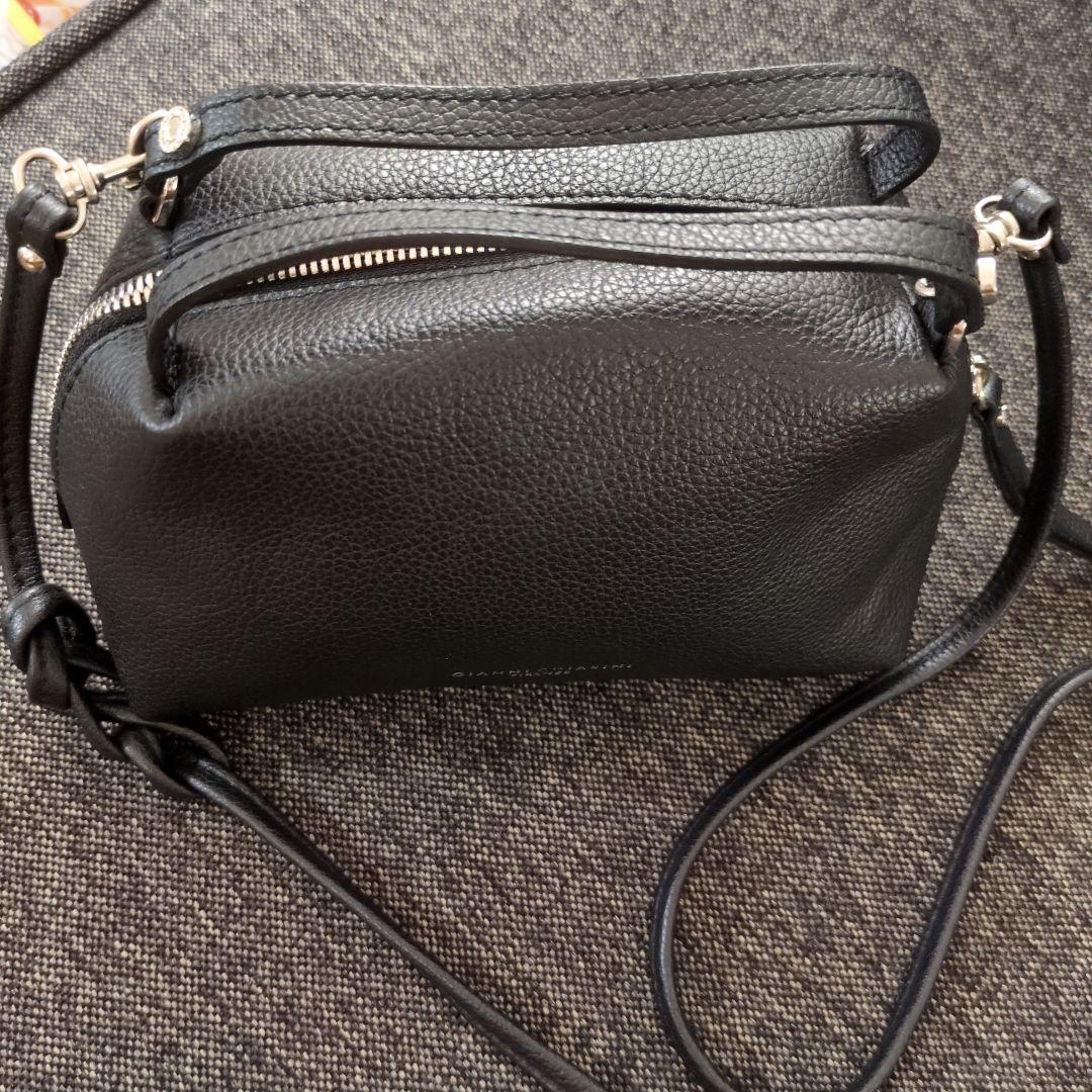 【極美品】ジャンニキャリーニ アリファ S ショルダーバッグ 2way 黒