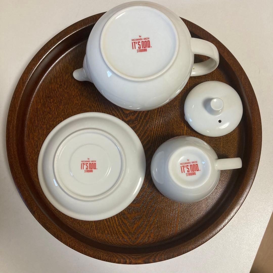 【安西水丸 80's】ティーポット　カップ&ソーサー　希少品