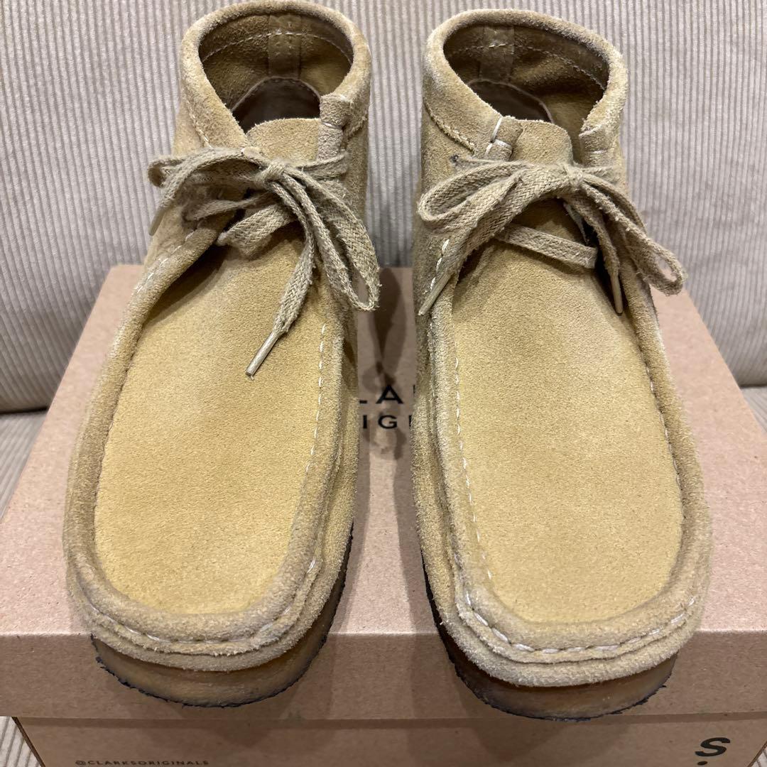 クラークス　ワラビー　 ベージュ　メープル　　8.5