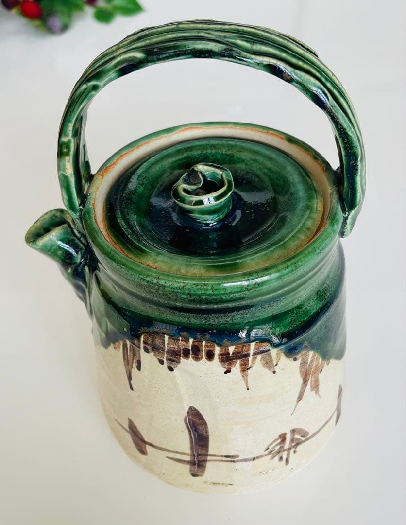 お値下げ！美品★茶道具　表千家片口水指　片口水注　片口水次　水指　水差し　織部