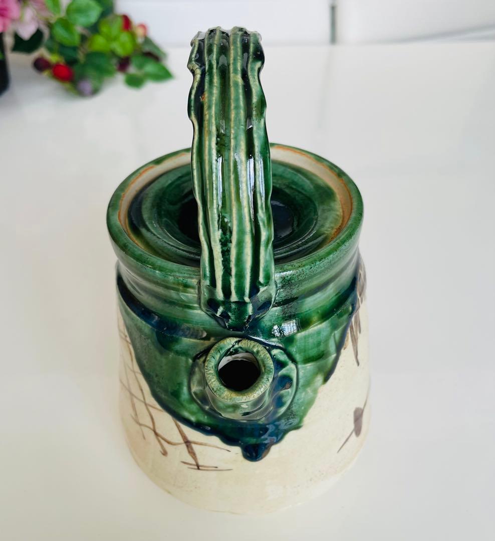 お値下げ！美品★茶道具　表千家片口水指　片口水注　片口水次　水指　水差し　織部