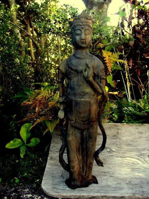 ♥古銅　観音像　大型　51ｃｍ　仏像　観音様　骨董品