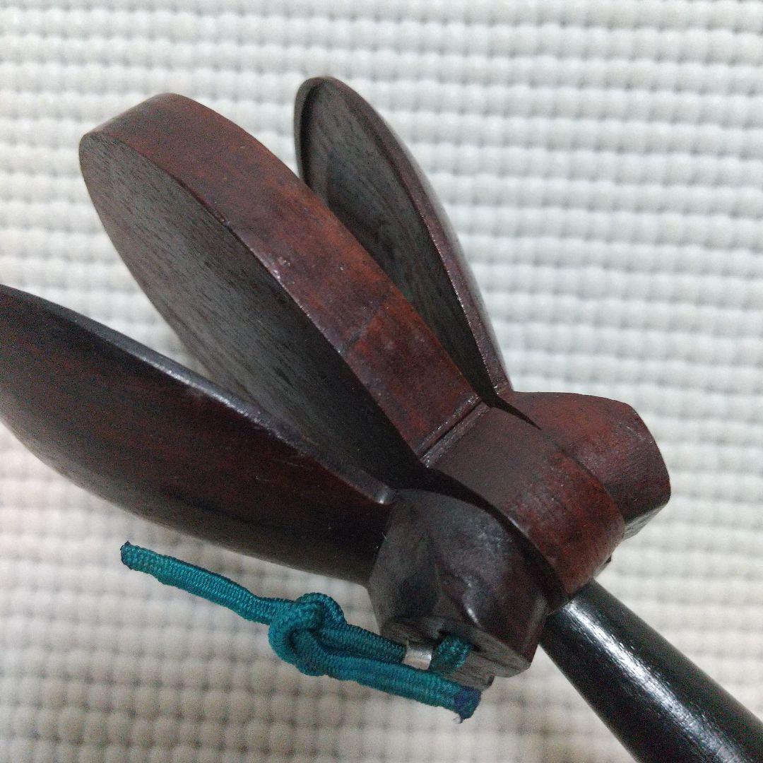 激レア♪NIKKAN製〈柄付きカスタネット〉キレの良い音♪木製 昭和レトロ