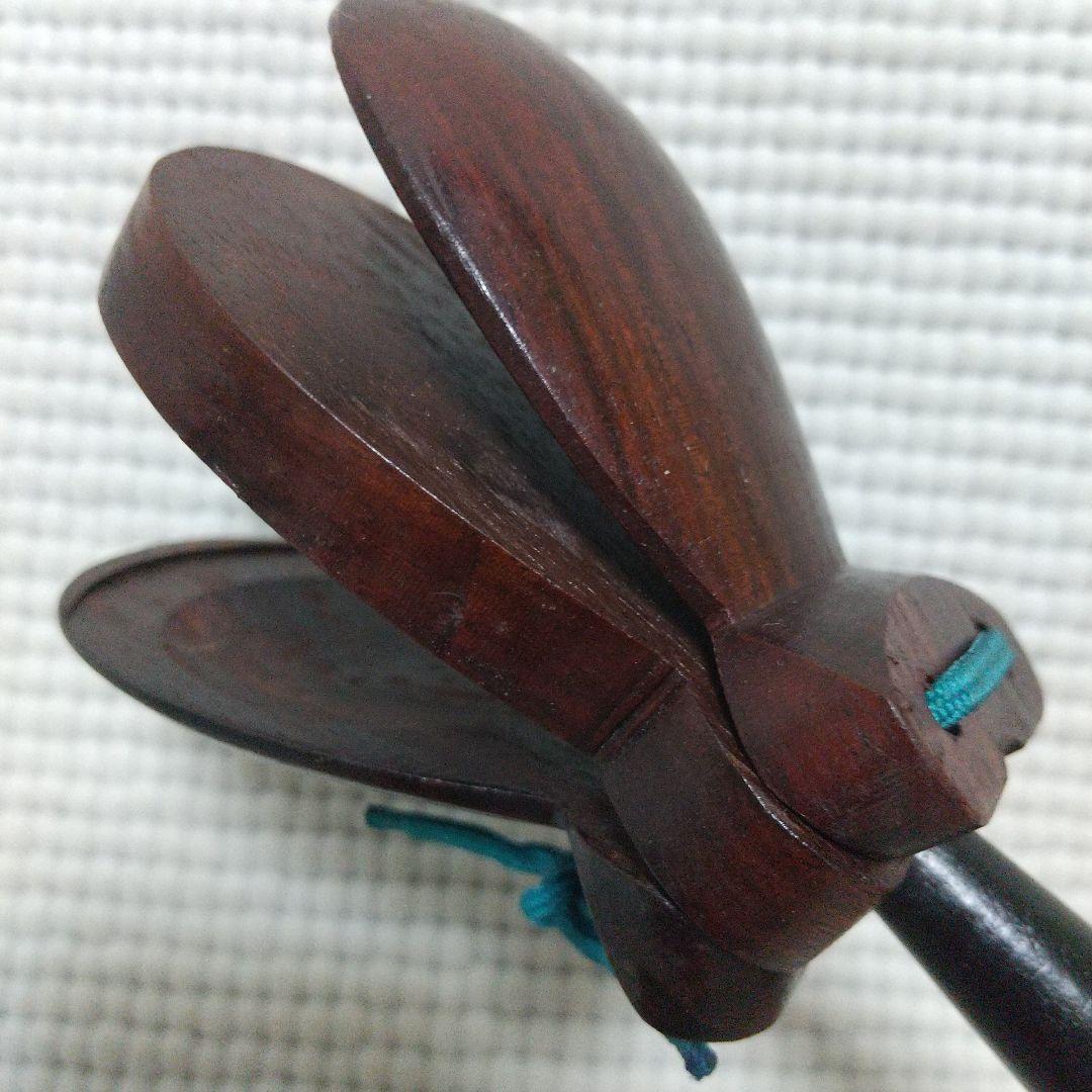 激レア♪NIKKAN製〈柄付きカスタネット〉キレの良い音♪木製 昭和レトロ