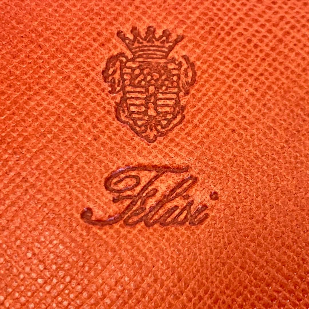 【極美品！】Felisi 965/1/SI キーポーチ ケース　オレンジ