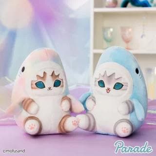 まとめ売り【モフサンドmofusand】パステルサメにゃん BIG 2種×2