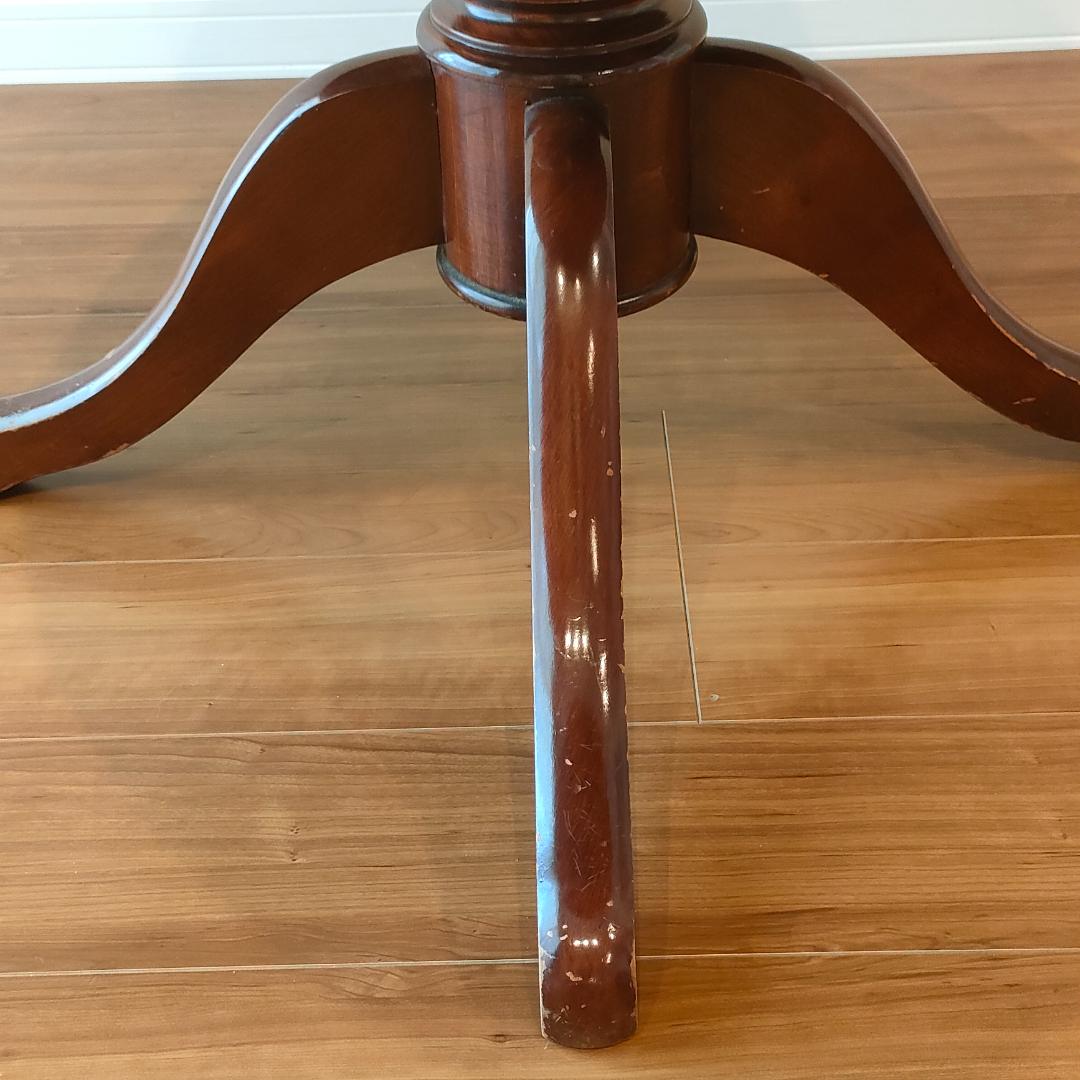 象嵌　花柄　ラウンドテーブル　イタリアンクラシック